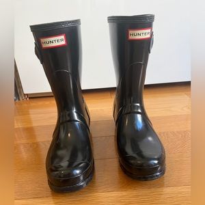 Black Orriginal Short Hunter Rain Boot